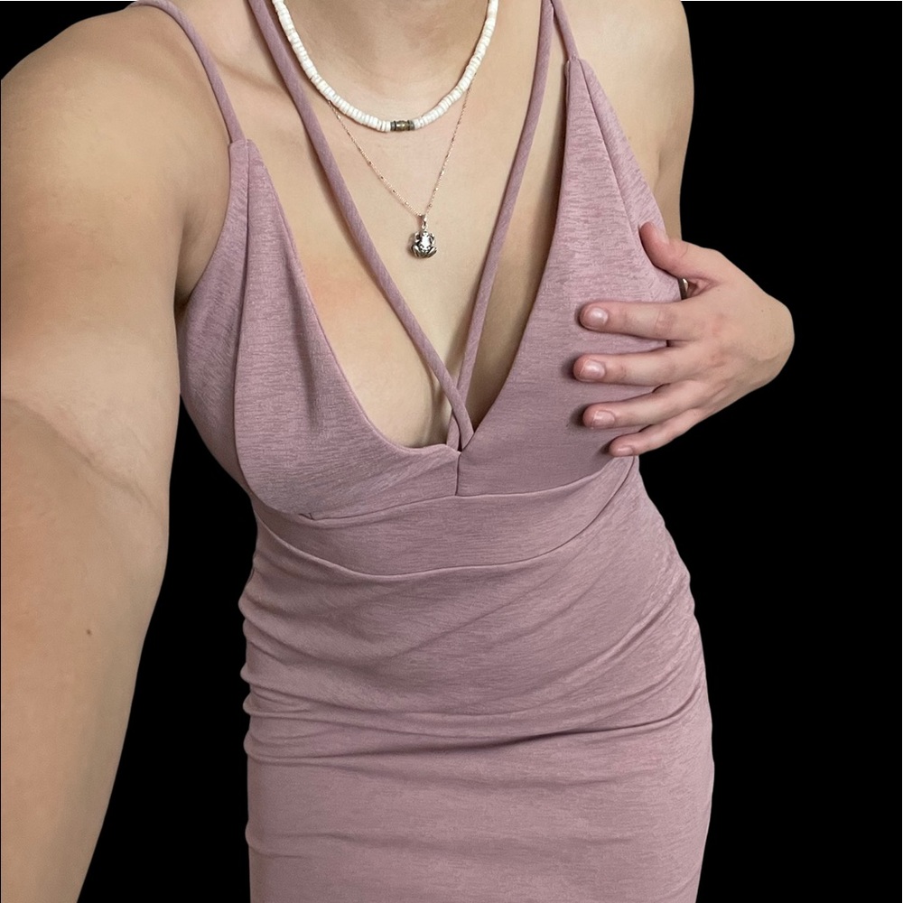 Dusty pink dress